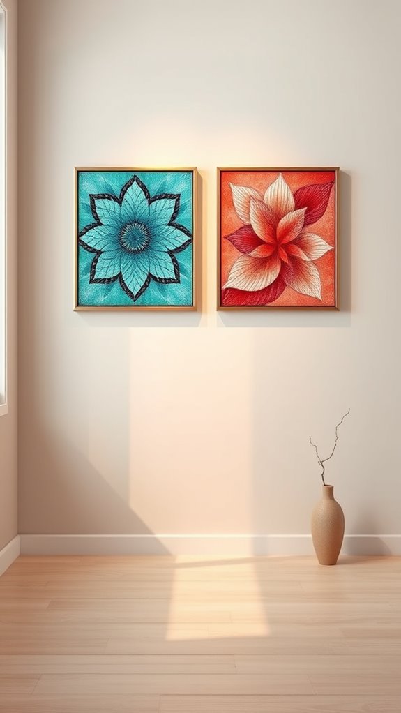 complementary colors enhance walls