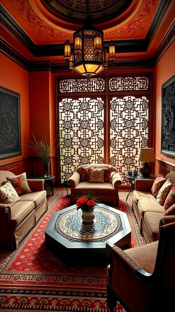 complex geometric designs intricately