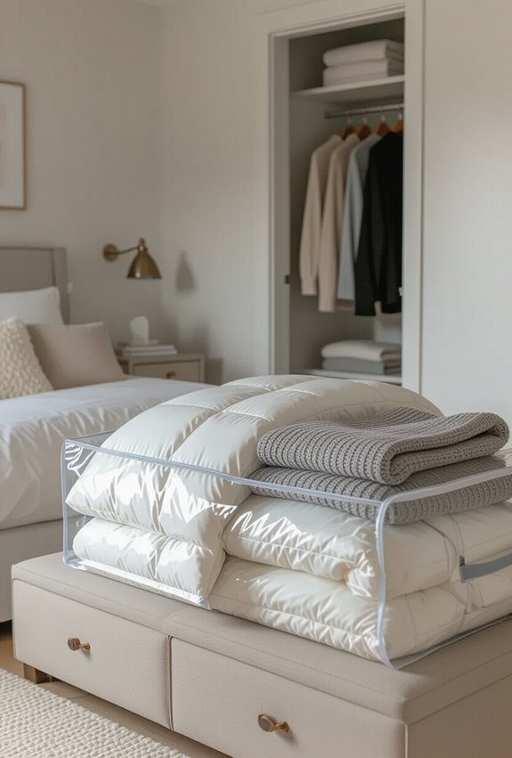 compress blankets label store