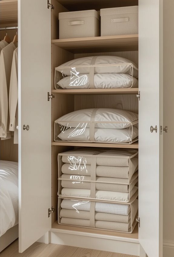 compressible fabrics and vacuum storage