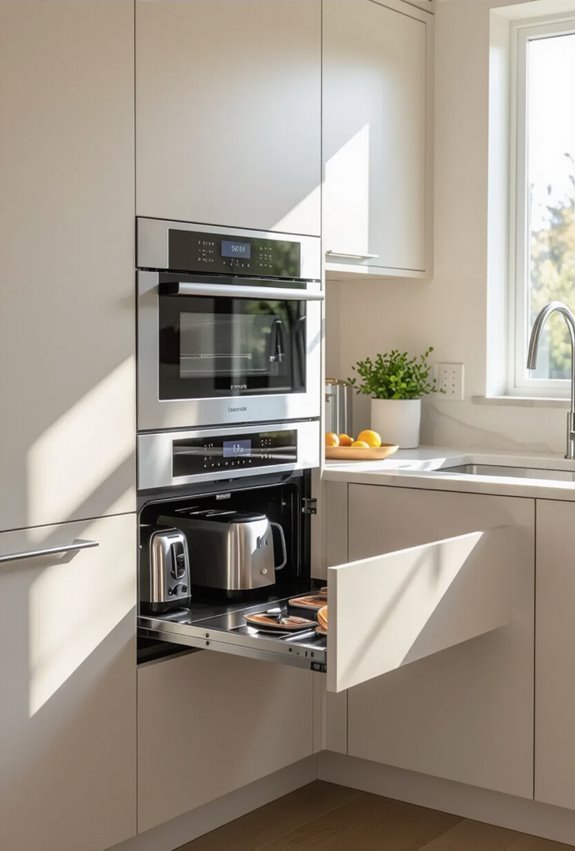 concealed cabinets for appliances