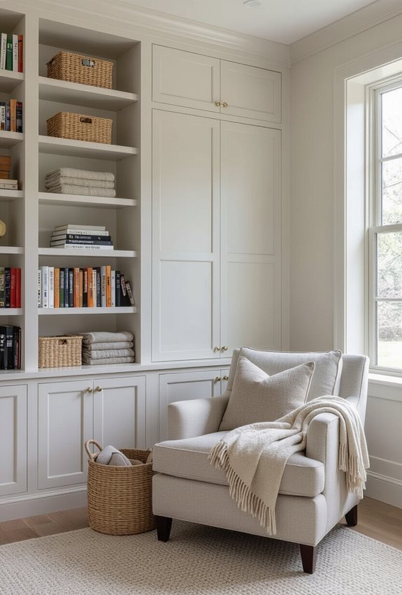 concealed cabinets for organized storage