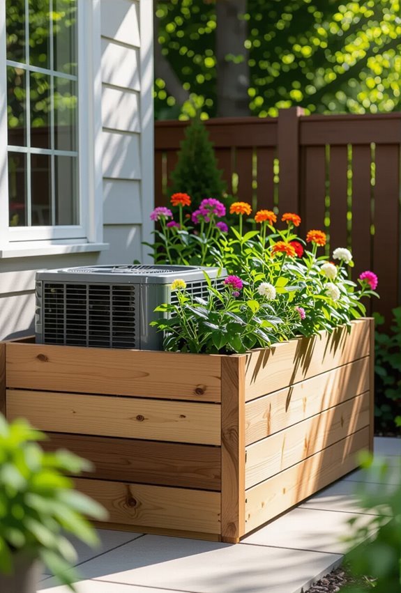 concealed raised planter ac covers