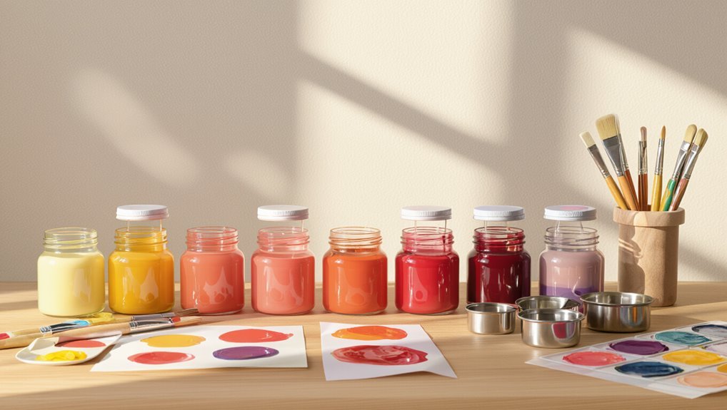 concise sunset color palette