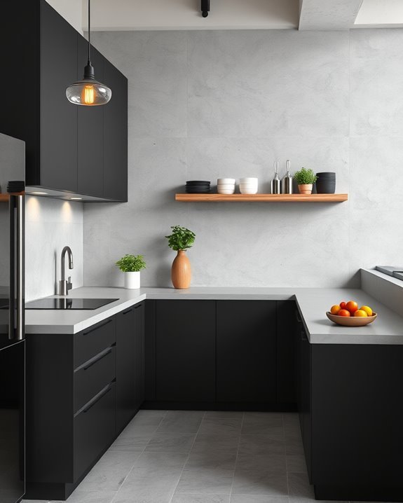 concrete accents enhance style