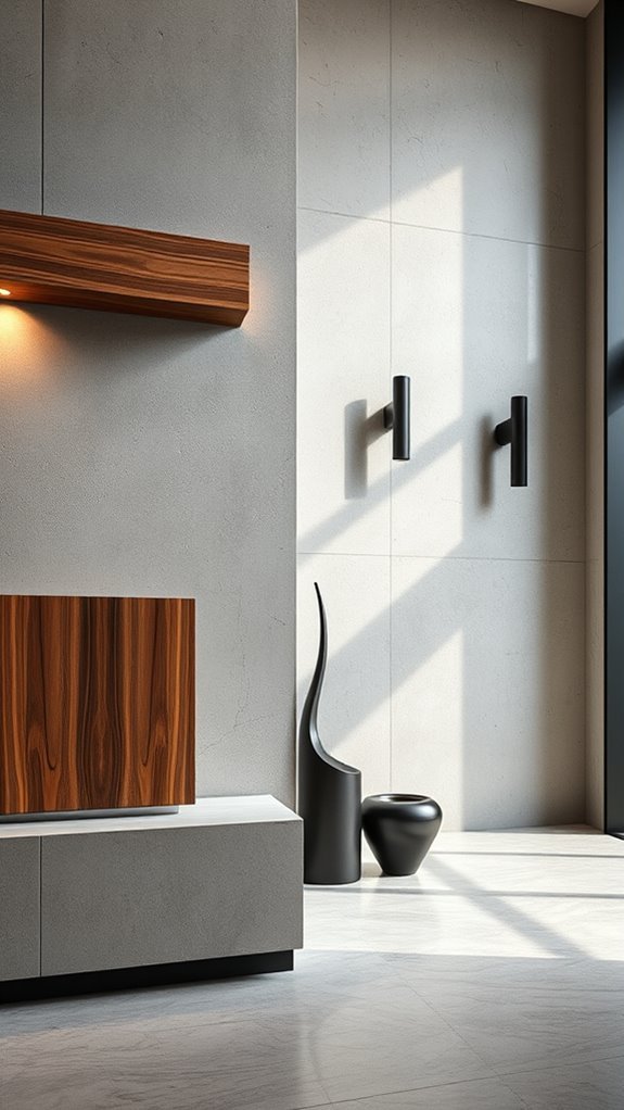 concrete and mixed textures