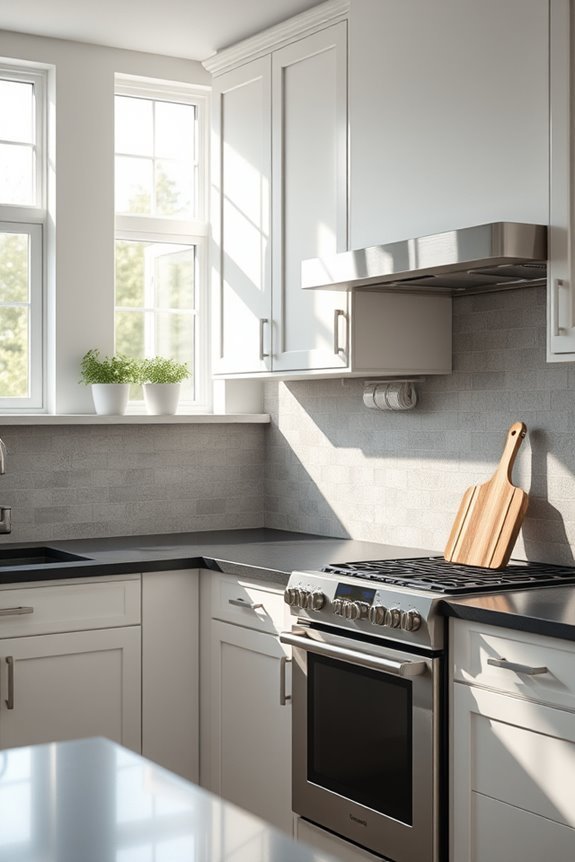 concrete chic kitchen design