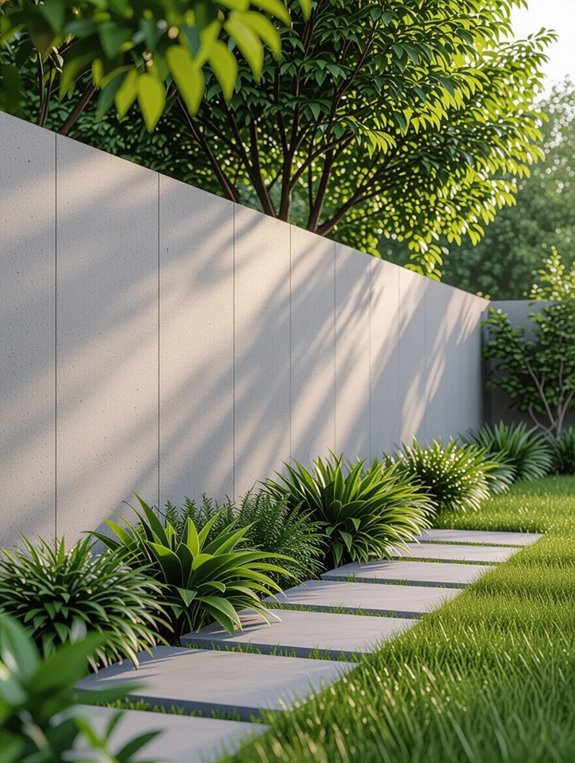 concrete fences block noise