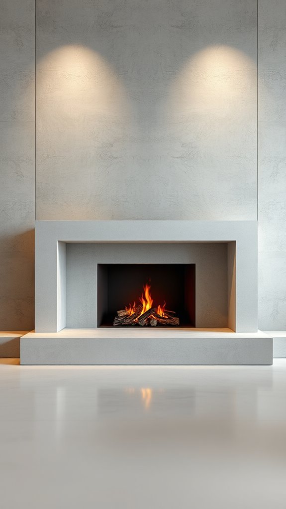 concrete fireplace surrounds benefits