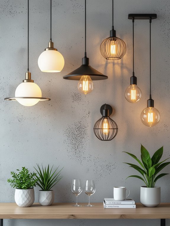 concrete wall lighting ideas