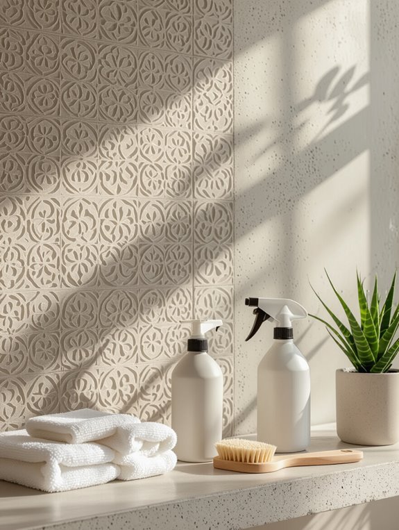 concrete wall maintenance routine