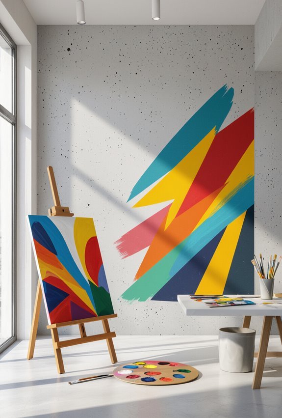 concrete walls as canvas