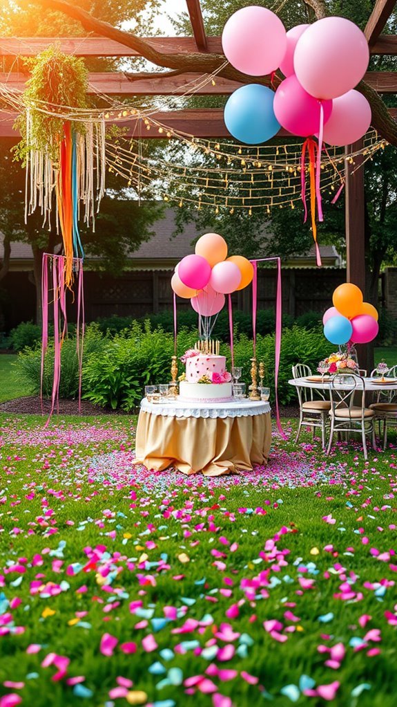 confetti adds festive joy