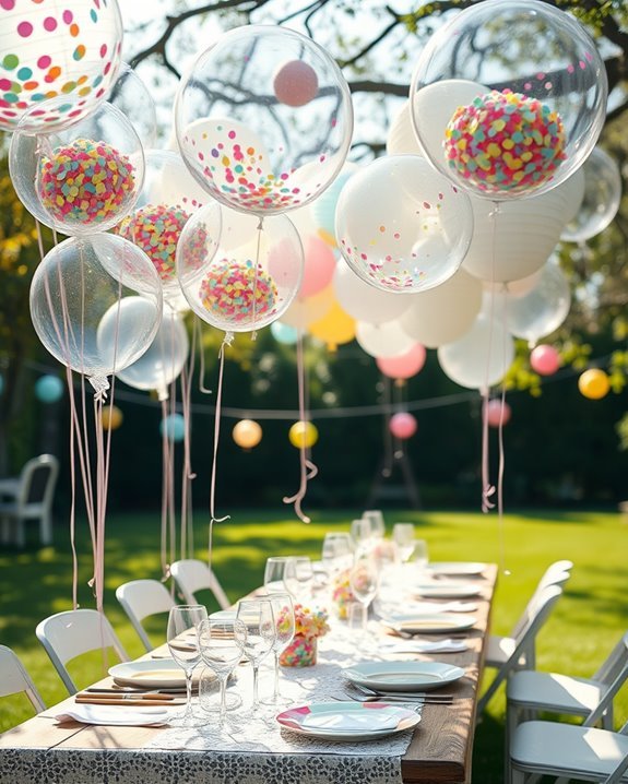 confetti balloons enhance celebrations