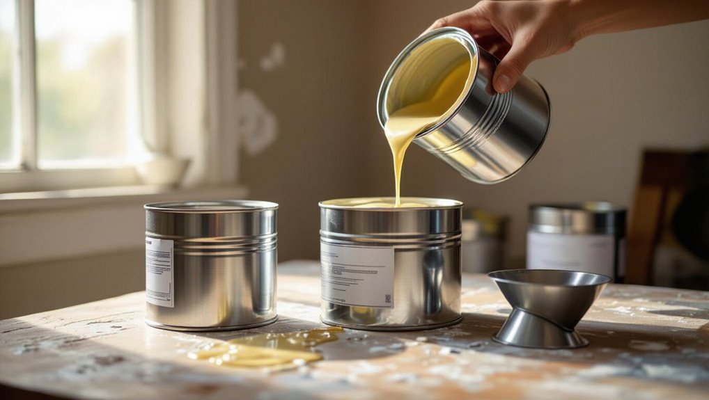 consolidate and store paint
