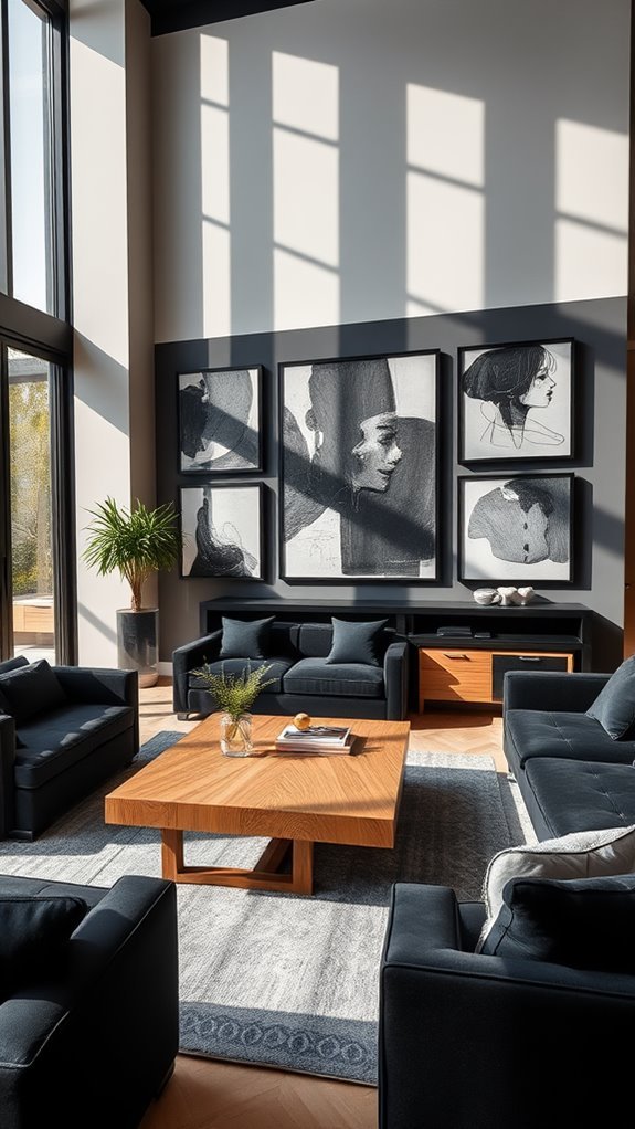 contemporary frames and displays