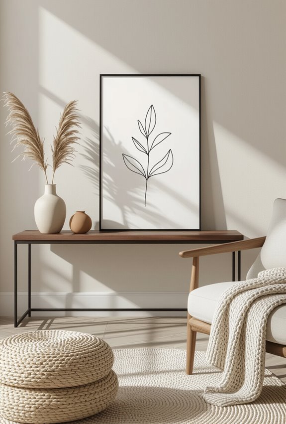 continuous minimalist black ink silhouettes