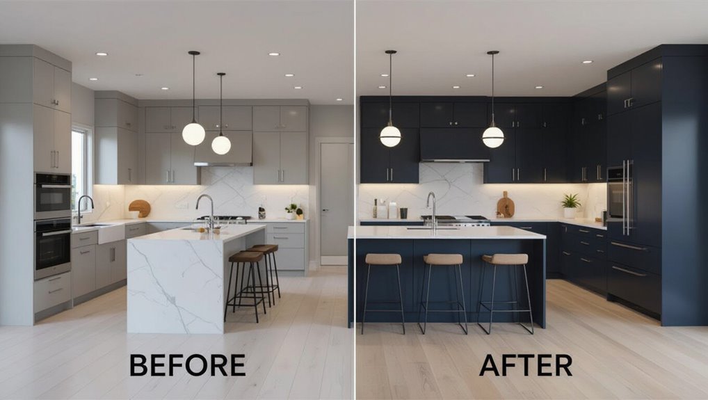 contrast and layered finishes