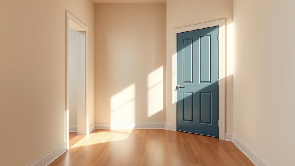 contrasting doors create focus