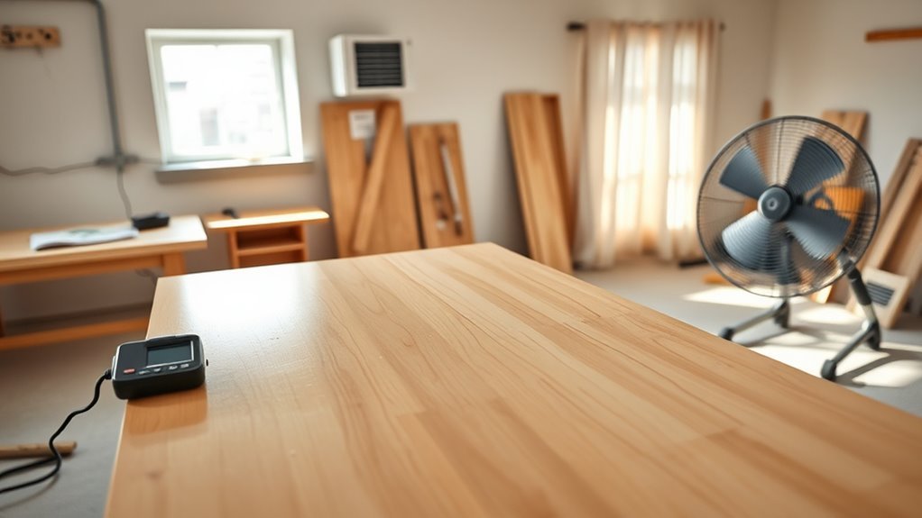 control environment for proper curing