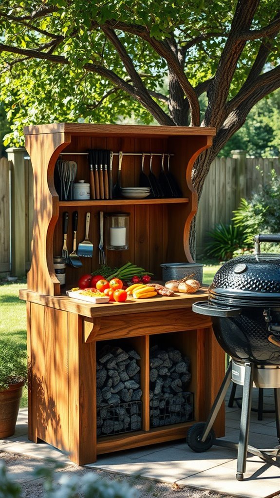 convenient charcoal storage solution