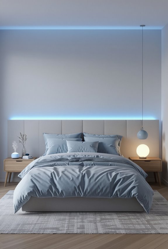 cool blue adjustable lighting