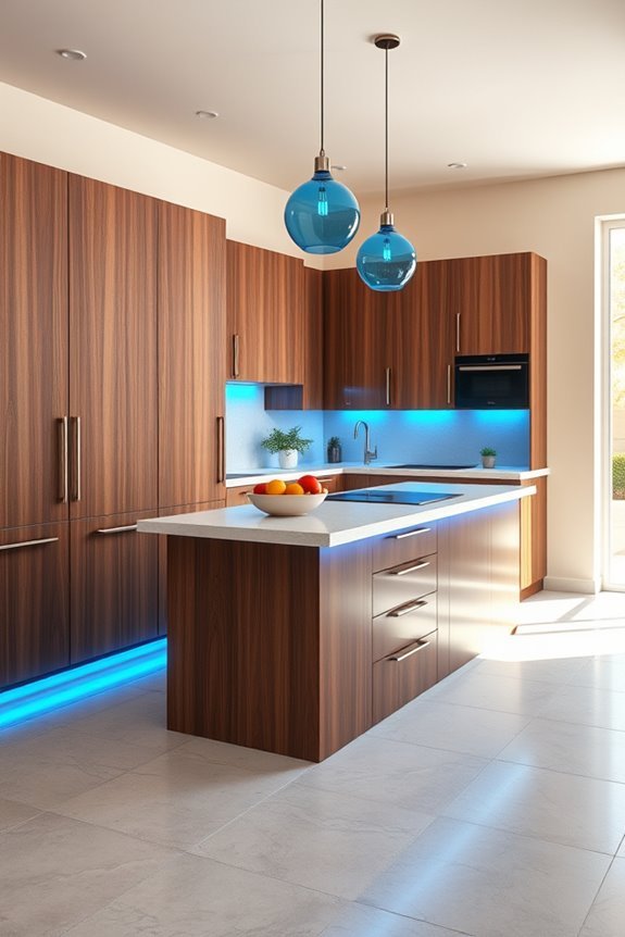 cool blue warm brown