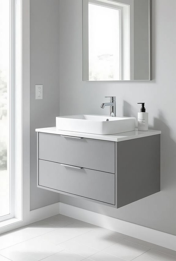 cool gray white minimalism