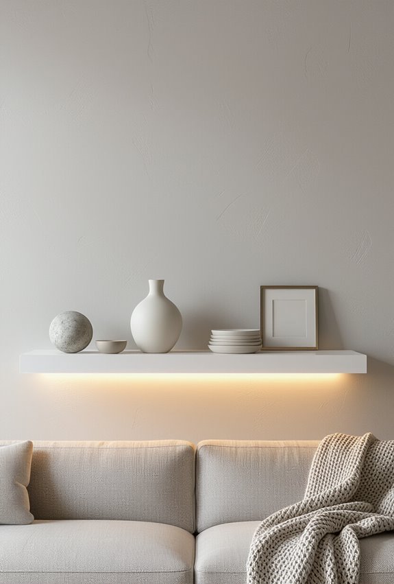 cool white gallery lighting clarity