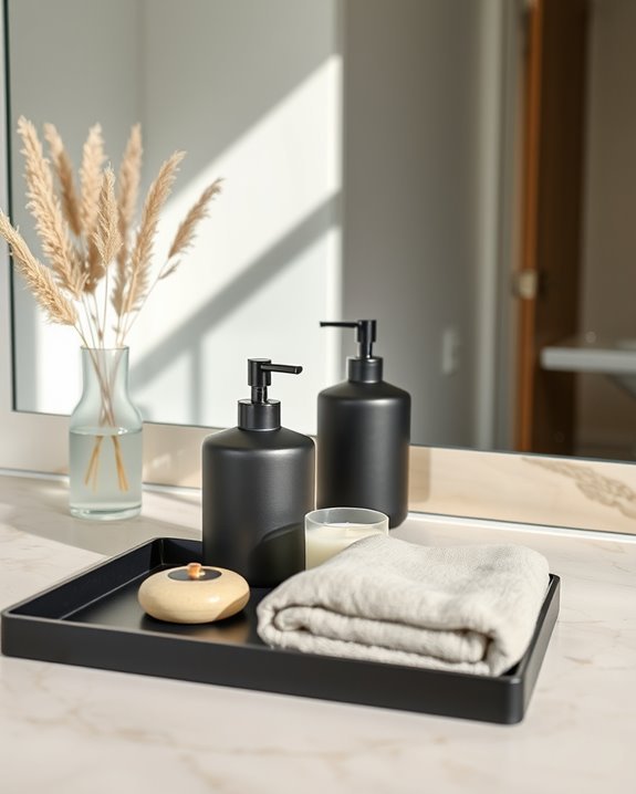 coordinated bathroom accessory design