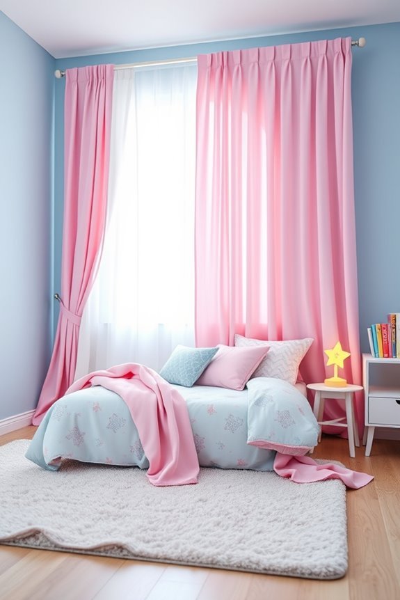 coordinated curtains enhance harmony