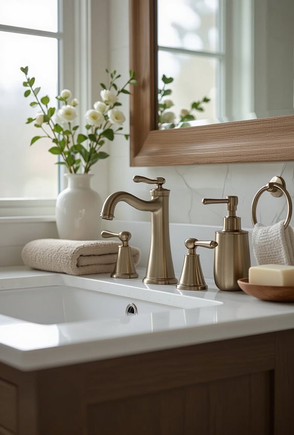 coordinated matte black faucet update