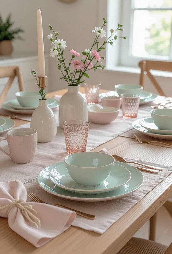 coordinated themed seasonal tableware