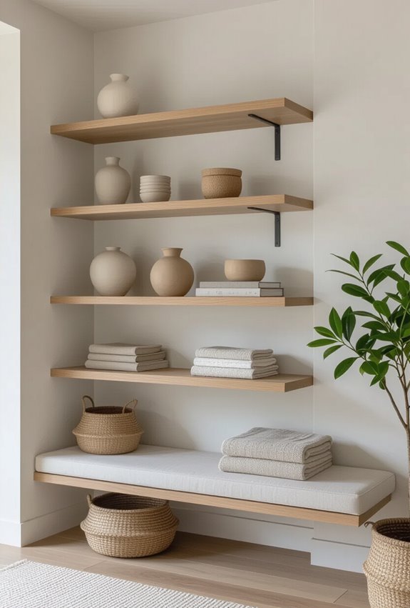 corner to ceiling asymmetrical display
