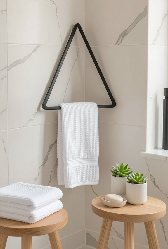 corner towel storage solutions