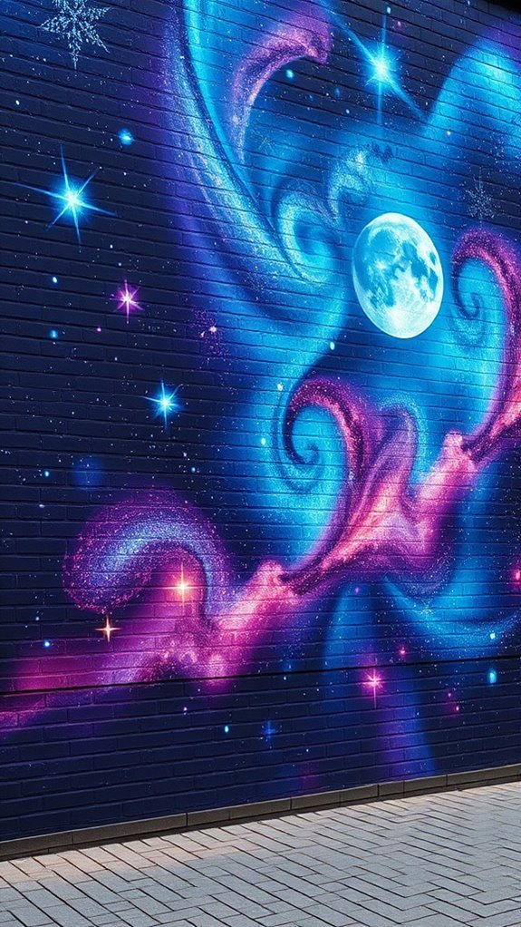 cosmic mural design ideas