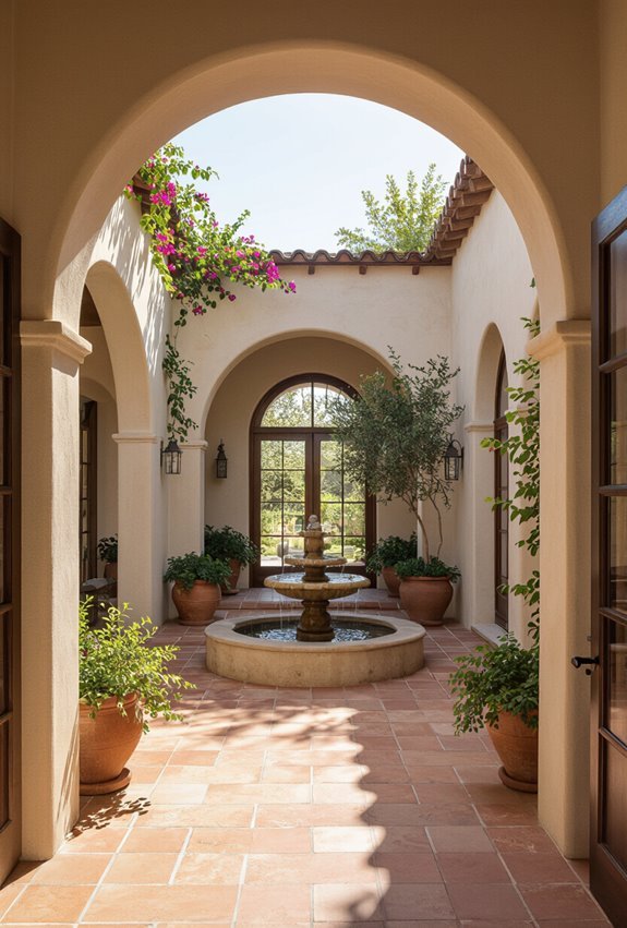 courtyards arches sunlit elegance