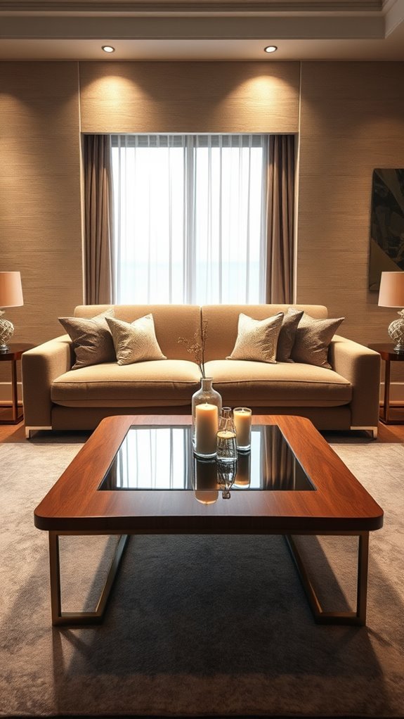 cozy ambient lighting layers