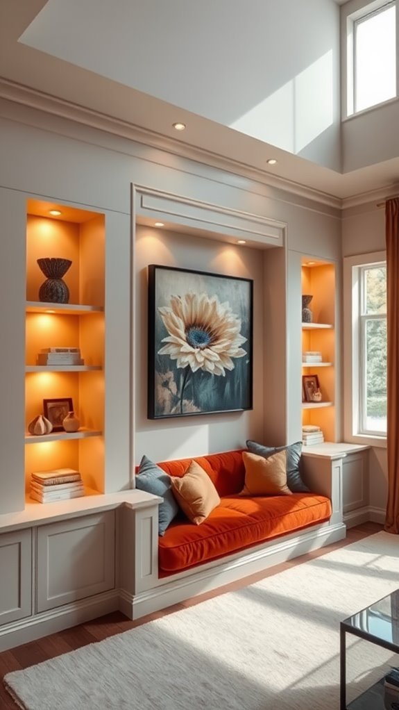 cozy architectural design feature