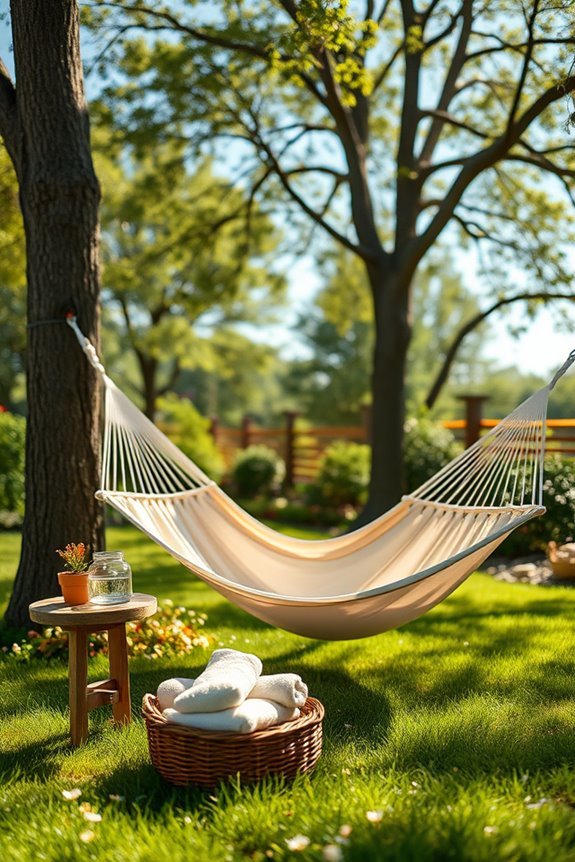 cozy backyard hammock escape