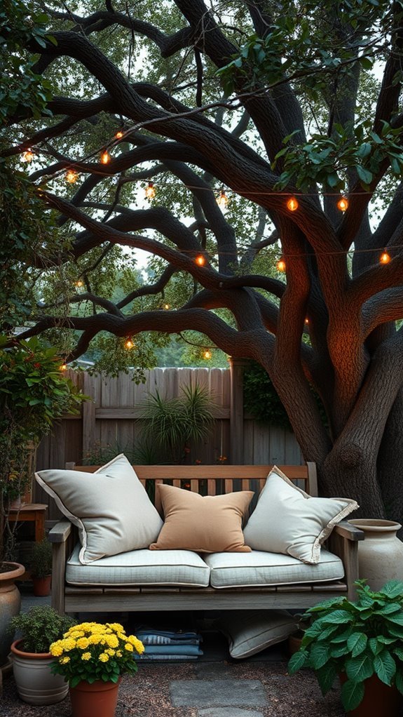 cozy backyard relaxation nook