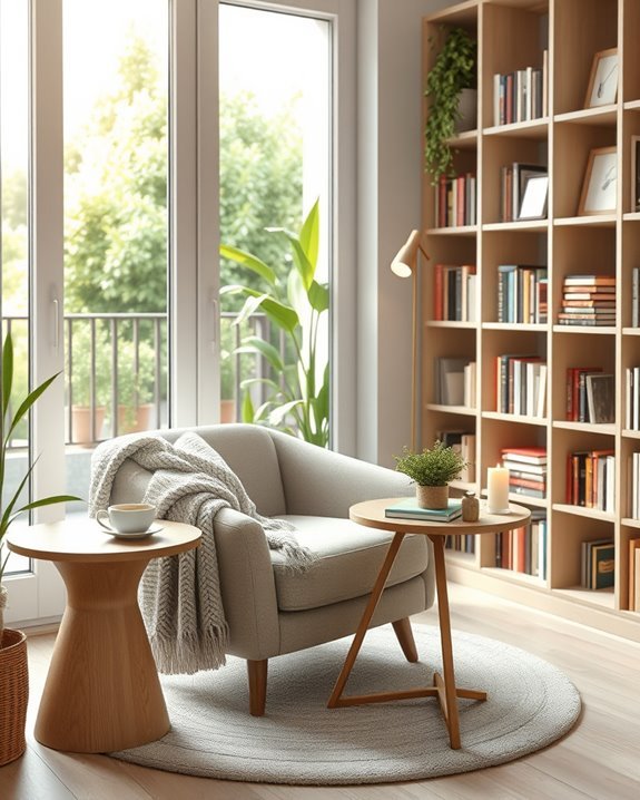 cozy balcony reading retreat