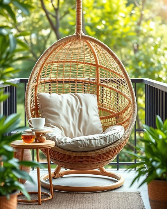 cozy balcony seating solution