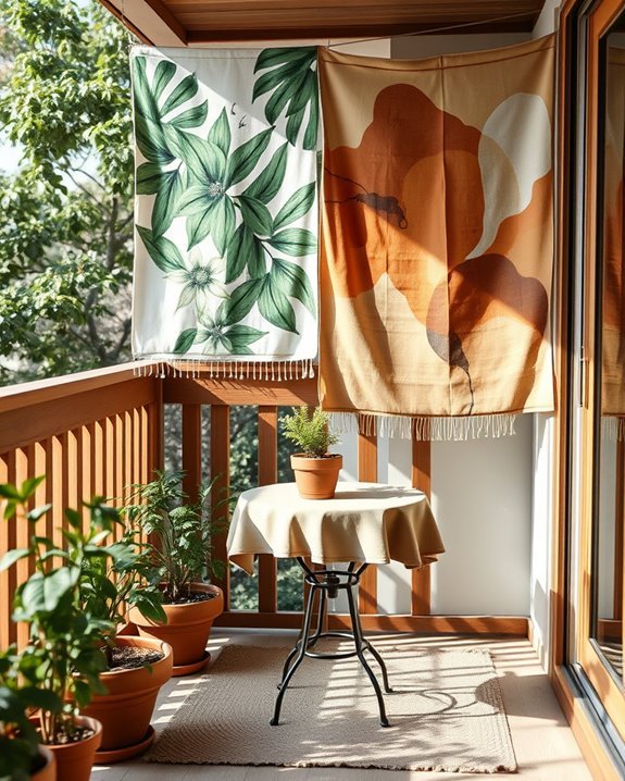 cozy balcony tapestry decor