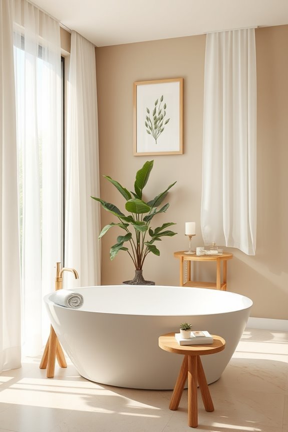 cozy bathtub relaxation nook