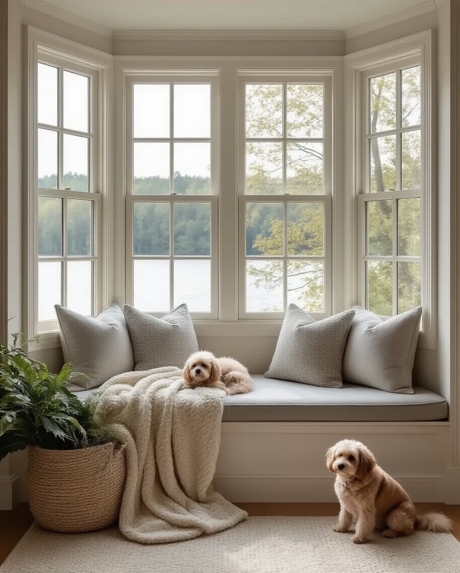 cozy bay window retreat