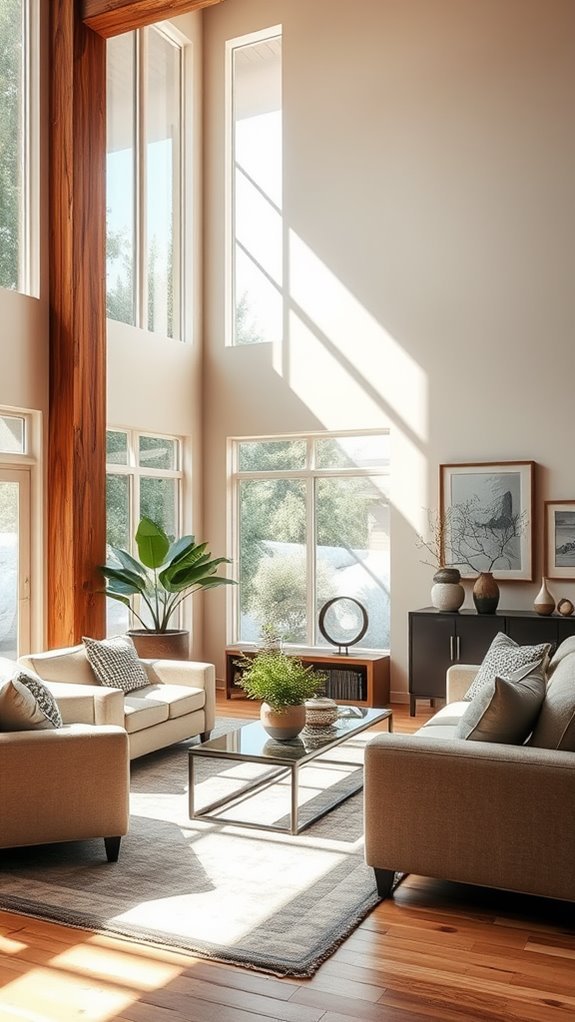 cozy beamed column design