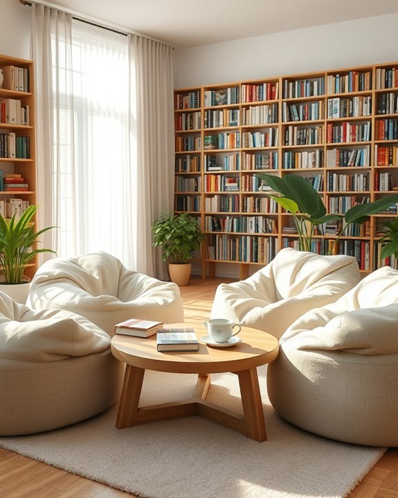 cozy bean bag lounge