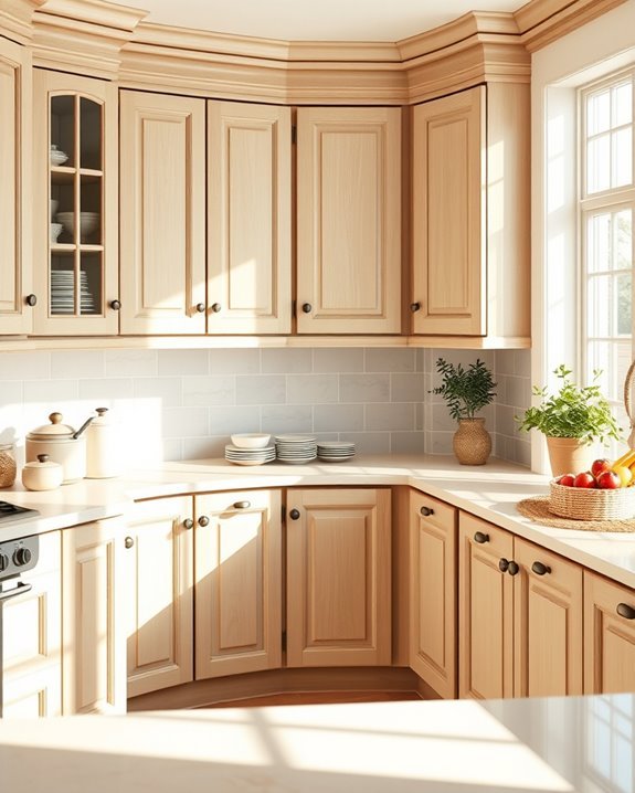 cozy beige corner storage