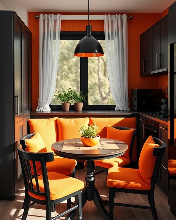 cozy black and orange
